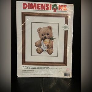 NWT Dimensions Safe Keeping No Count Cross Stitch & Learn a Craft Frog C/S Kit